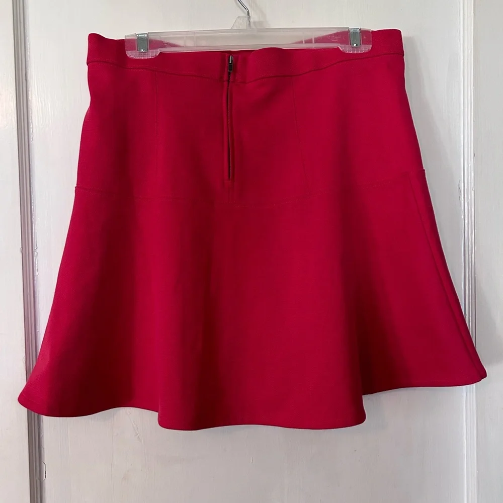Madewell Women’s Ruby Red A-line Skater Swing Skirt Size 10 - Picture 4 of 14